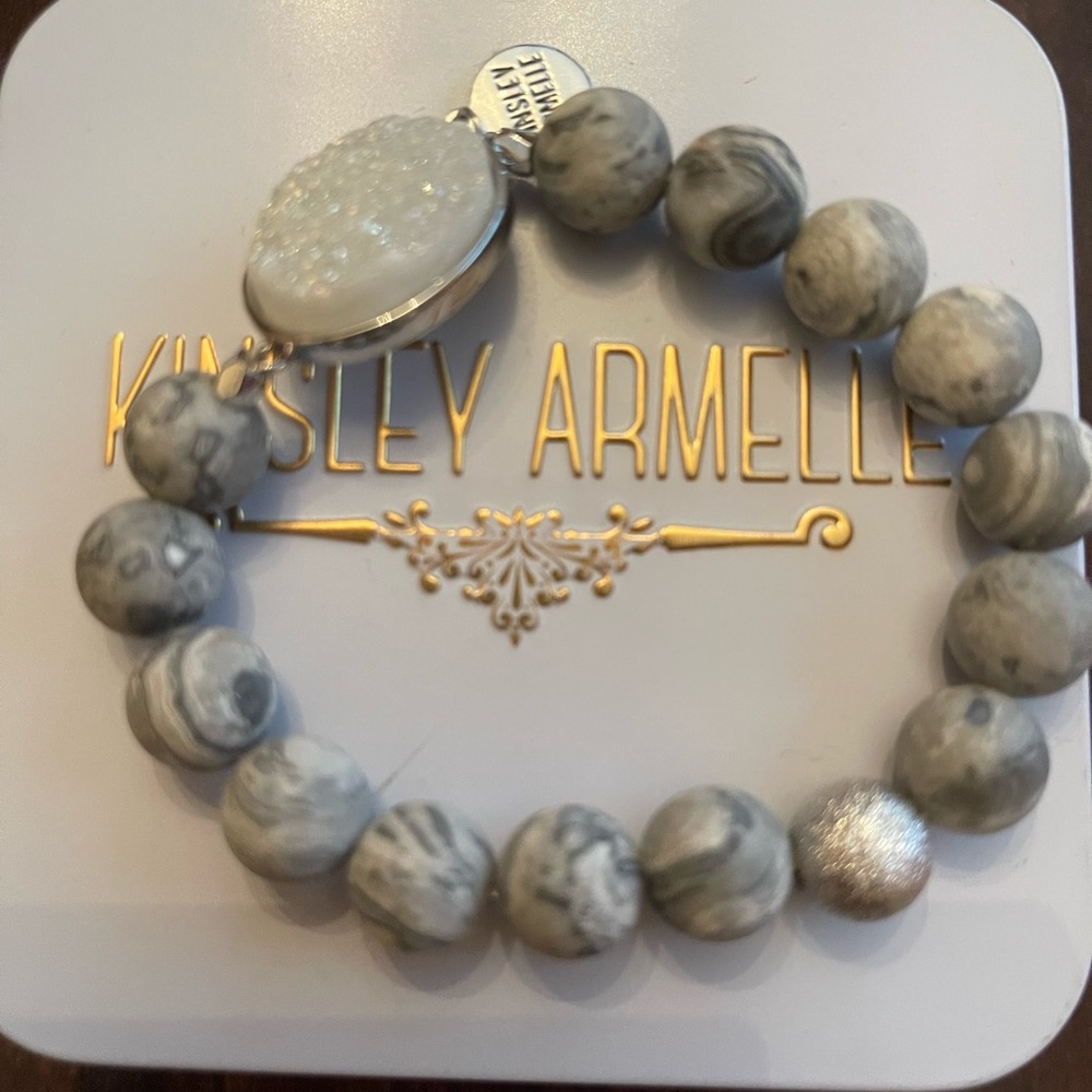 New Kinsley Armelle Stone Collection - Silver Brienne Bracelet